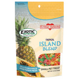 Island Blend Treat (8 oz.) - Healthy Natural Dried Diced Fruit Treat - Pineapple & Papaya - Sugar Gliders, Rats, Chinchillas, Fe