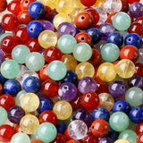 LAIDANLA 7 Chakras 6mm Natural Colorful Stone Beads Round Loose Gemstone Stone Beads for DIY Bracelet Necklace Earrings Jewelry