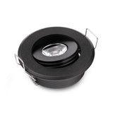 JOYINLED Pack of 10 Mini 3W Mini LED Spot Light Black Recessed Led Ceiling Light for Home Cabinet Closet
