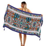 Palay Satin SilkFeel Scarf For Women Stylish Large Shawl Wraps For Evening Dresses, Soft Print Travel Scarf, MultiUse Sun Prot