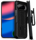 MOTIVE for Google Pixel 10/10 Pro Case with Belt Clip, Slim (2mm) Protective Case, Holster 360 Rotation, Rugged, Kickstand, Mili