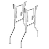 2 Pack - Heavy Duty Wishbone Style Folding Table Legs - 29 Inch Tall, Heavy Duty 1 Inch x 16 Gauge Zinc Coated Steel, Commercial