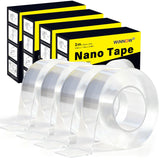 WINNOW 4 Pack Double Sided Mounting Tape -Bulk Supply for Contractors, Crafters & Commercial Use, Adhesive Tape for Hanging Indo