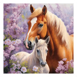 SJUTOUCI Horse Diamond Painting Kits for Adults, Diamond Art Kits for Beginners, 5D DIY Diamond Dot Art, Full Drill Gem Craft fo