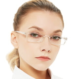 OCCI CHIARI Reading Glasses Women 5.0 Clear Reader(1.0 1.25 1.5 1.75 2.0 2.25 2.5 2.75 3.0 3.5 4.0 5.0 6.0) Transparent