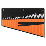 ROCKCOON Wrench Roll Organizer 16 Pockets, Wrench Pouch Roll Up with Water Proof Oxford Cloth, Tool Roll Bag for Wrenches Organi
