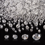 987pcs Faceted Glass Rondelle Beads Transparent Clear Flat Round Crystal Beads 4mm/6mm/8mm/10mm for DIY Jewelry Making Bracelet