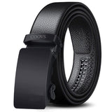 Coovs MenS Pu Leather Black Autolock Grip Belt