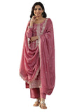 Libas Women'S Silk Blend Kurta Set (49515_Pink_L)