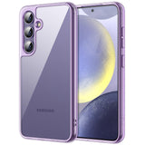 JETech Case for Samsung Galaxy S24 5G, Non-Yellowing Shockproof Bumper Protective Phone Cover, Anti-Scratch Hard PC Back (Purple