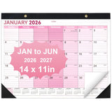 Desk Calendar 2026-2027, 14 X 11 Desktop Calendar 2026-2027, 18 Months Calander Runs from Jan. 2026 to Jun. 2027, Academic Mon