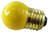 Bulbrite 702607-7.5S11Y - Yellow 7.5 Watt S11 Light Bulb, 130 Volt Long Life