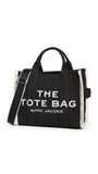 Marc Jacobs Womens The Jacquard Medium Tote Bag, Black, One Size