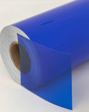 Transparent Vinyl Tape with Self-Adhesive. (8 inch x 25 ft, Blue)