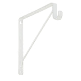 Stanley Hardware S822-094 108BC Heavy Duty Shel and Rod Bracket in White