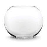 CYS EXCEL Glass Bubble Vase (H-4.5 W-5.5, Approx. 1/4 Gal.) Small Fish Bowl Round Terrarium Vase Globe Flower Centerpiece for Weddings Events Arrangements