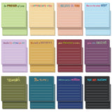 Yinder 24 Pcs Inspirational Sticky Notes 2026 New Year Gift Motivational Sticky Notes Pad Employee Appreciation Gift Bulk for Te
