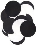 Playfully Ever After Black & White Craft Felt Circles (4 Inch 15pc)