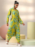 Libas Women'S Printed Co-Ords (49009_Lime Lime Xl