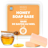 Skin Said Yes 5Lb Honey Soap Base - Melt and Pour Soap Making Supplies - SLS/SLES Free, No Palm Oil, Natural with Organic Honey