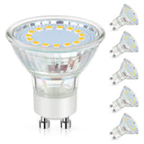 Maylaywood GU10 LED Light Bulb, 50 Watt Halogen Equivalent, Soft White 3000K 450LM Non-Dimmable 4W LED Replacement Recessed Trac