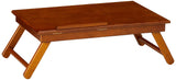 Winsome Anderson, Flip Top with Drawer, Foldable Legs Lap Desk, Teak, 25.37x13.78x8.06