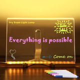 Transparent Acrylic Writing Board Decorative Lighting Panel for Home & Office, CrystalClear Surface, Lightweight 1Count, Easy