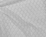 100% Cotton Embroidered Eyelet Fabric Chikan Embroidery by 5-Yards (42 Wide, White-Checks- 2Y)