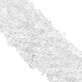 Ouubuuy Crystal Chips with Holes for Jewelery Making 5mm-8mm Natural Gemstone Beads Chips 35 (Clear Crystal)