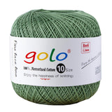 golo Crochet Thread Size 10 Cotton Yarn for Tatting Lace Thread 636