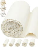 FIVEIZERO 100% Cotton Muslin Fabric by The Yard,63in x 10yd Cream Bleached Cotton Muslin Cloths-Medium Weight Beige Calico Fabri