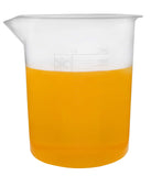 2000mL Plastic Beaker Premium Polypropylene, 50ml Graduations Autoclavable