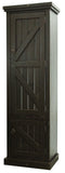 American Heartland Rustic Single Door Pantry, Rustic Antique Black