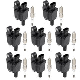 ECCPP 8 ignition coils with 8 iridium Spark Plugs,UF743,coils packs,for Chevrolet,for Silverado,Tahoe,Camaro,Suburban,Corvette &
