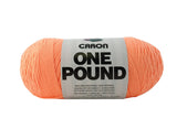 Caron One Pound Solids Yarn, 16oz, Gauge 4 Medium, 100% Acrylic Peach For Crochet, Knitting & Crafting ( 1 Piece )