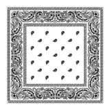 Bismaadh MenS And WomenS Soft Breathable Cotton Paisley Print Scarf, Hijab, Headband, Head Cover Bandana (White)