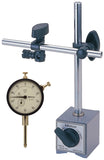 Mitutoyo 64Pka079 Magnetic Stand With Dial Indicator, 1 Travel, 0.001 Graduation