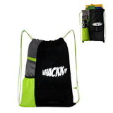 Whackk Joss Black 9L |Sports Bag|Swimming Equipment Netball Dry Drawstring Bags For Shoes & Clothes|Sports Gear| Accessory Pocke