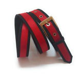 Generic Womens Formal Casual Jeans Denim Material Red Belt
