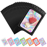 ANZNKU 100 Pcs Smell Proof Mylar Resealable Bags, Holographic Packaging Goodie Bags with Clear Window for Candy Food Storage Jew