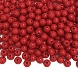 LIMAOLLY Acrylic Round Pastel Beads Candy Color Plastic Spacer Beads for DIY Necklace Bracelet Earring Jewelry Making (Red, 6mm)