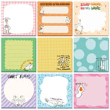 Saypacck 9 Pads Goose Sticky Notes Cartoon Self Stick Notepads 3x3 Inches Notes Adhesive Memo Pad Office Decor Gifts for Student