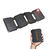 10W Mini Solar Panel, USB Solar Charger Foldable Portable IP67 Waterproof Solar Powered Battery Charger for Small Fan, Camera, W