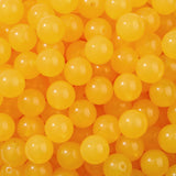 BERMRO 16mm Acrylic Beads 100pcs Golden Transparent Focal Bead Beadable Chunk Bubblegum Beads for DIY Crafting Necklace Bracelet