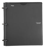 Five Star Flex Hybrid NoteBinder, 1 Inch Binder with Tabs, Notebook and 3 Ring Binder All-in-One, Black (72409)