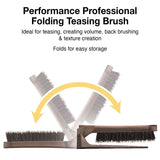 Olivia Garden Style-Up Teasing Foldable Hair Brush STU-CO