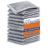 PARVLUXE Premium Reusable DualLayer Mesh Dish Wire Cloths 10 Pack | Heavy Duty ScratchFree Scrubber for NonStick, Ovens, Pans