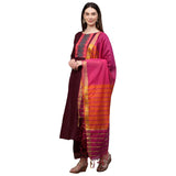 Gosriki Women'S Rayon Solid Straight Kurta Palazzos And Dupatta (My-Hit-New- Maroon_Xxl-Maroon_Xx-Large),Maroon,2,B09B3H5QHY