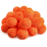 TOAOB 30pcs Large Pom Poms 2 Inch Orange Craft Fuzzy Pompoms Balls for DIY Arts and Crafts Projects Home Decorations