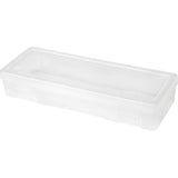 IRIS USA 10 Pack Large Plastic Art Craft Sewing Supply Organizer Storage Containers with Latching Lid, for Paint Brush, 12 Rule
